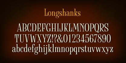 Longshanks Font Poster 2