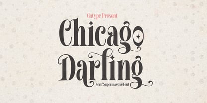 Chicago Darling Serif Fuente Póster 1