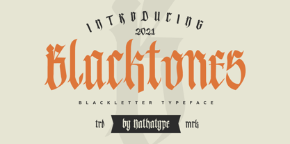 Blacktones Font Poster 1