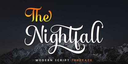 The Nightfall Font Poster 1