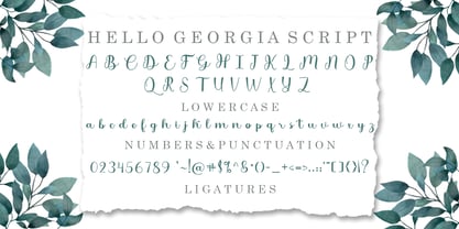 georgia script font free