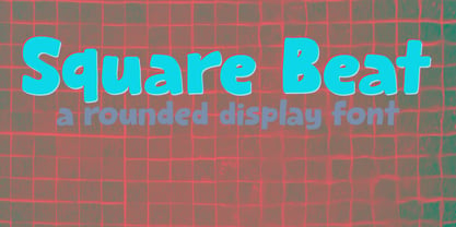 Square Beat Font Poster 1