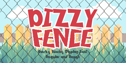 Dizzy Fence Font Poster 1