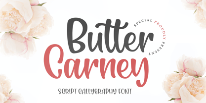 Butter Carney Font Poster 1