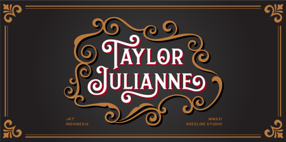 Taylor Julianne Font Poster 1