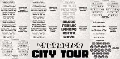 City Tour Font Poster 4