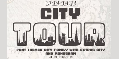 City Tour Font Poster 1
