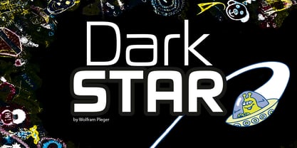 Dark Star Font Poster 1
