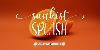 Sunkist Splash Font Poster 1