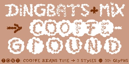 Coffee Beans Time Font Poster 7