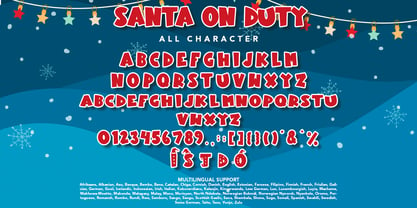 Santa On Duty Font Poster 8