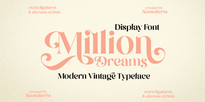 Million Dreams Font Poster 1