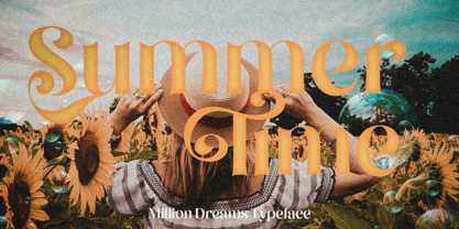 Million Dreams Font Poster 9