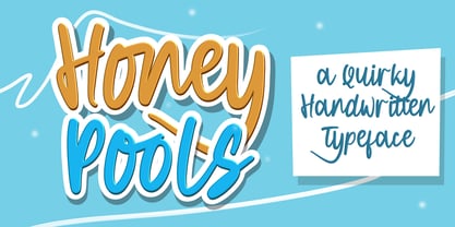 Honey Pools Font Poster 1