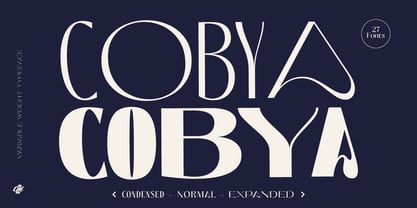 Cobya Font Poster 2