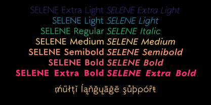 Selene Font Poster 6