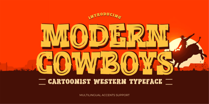 Modern Cowboys Font Poster 1