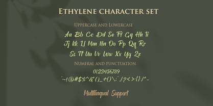 Ethylene Font Poster 5