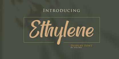 Ethylene Font Poster 2