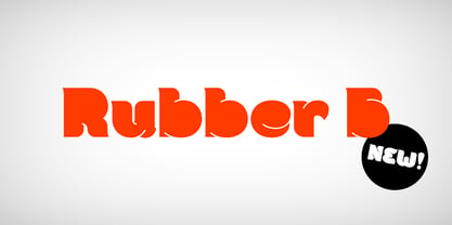 Rubber B Font Poster 1