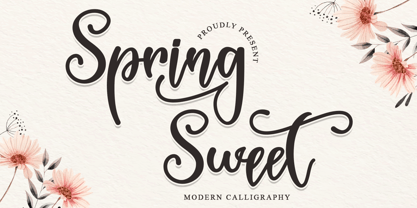 Spring Sweet Font Poster 1