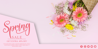 Spring Sweet Font Poster 4