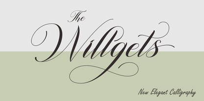 Willgets Calligraphy Font Poster 1