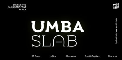 Umba Slab Font Poster 1
