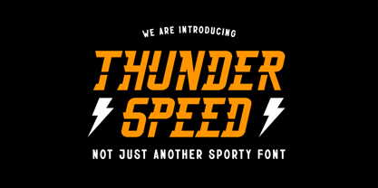 Thunderspeed Font Poster 1