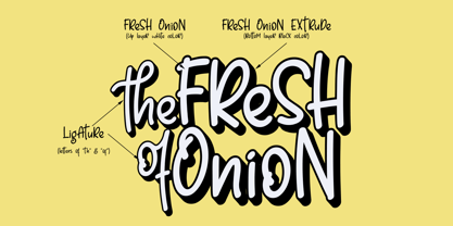 Fresh Onion Font Poster 2