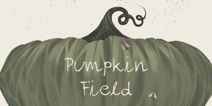Pumpkin Field Font Poster 1