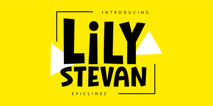 Lily Stevan Font Poster 1