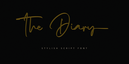 The Diary Font Poster 1