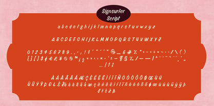 Signsurfers Script Font Poster 2