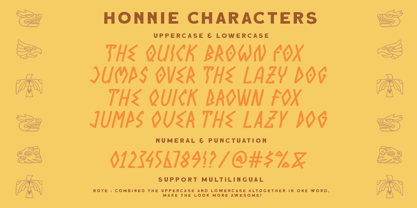 Honnie Font Poster 5