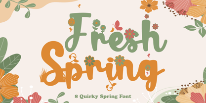 Fresh Spring Font Poster 1