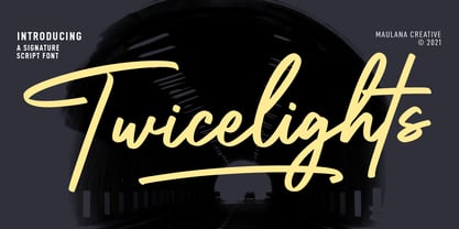 Twicelights Font Poster 1