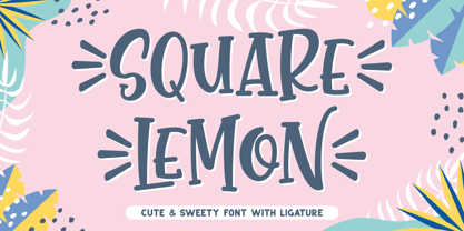 Square Lemon Police Poster 1