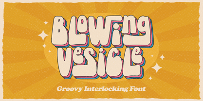 Blowing Vesicle Font Poster 1