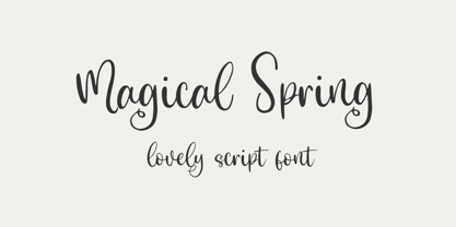 Magical Spring Font Poster 1