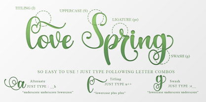 The Spring Font Poster 10