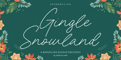 Gingle Snowland Font Poster 1