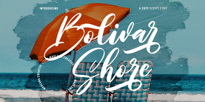 Bolivar Shore Font Poster 1