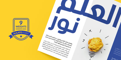 Alilato Arabic Font Poster 12