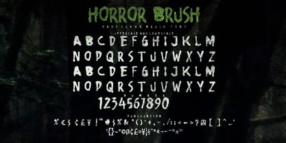 Horror Brush Fuente Póster 7