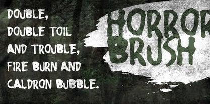 Horror Brush Font Poster 3