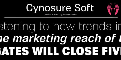 Cynosure Soft Font Poster 1