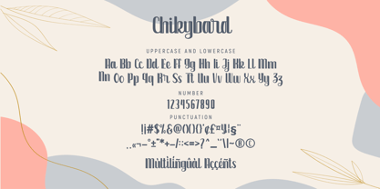 Chikybard Font Poster 6