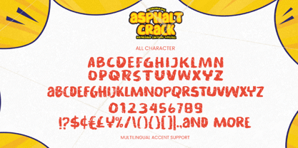 Asphalt Crack Font Poster 8