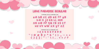 Love Paradise Fuente Póster 9
